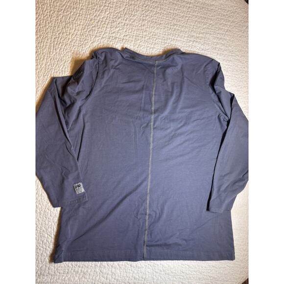 Tyndale Women’s FR Shirt size Large CAT 2 Light Blue Long Sleeve Flame Resistant - Picture 2 of 8